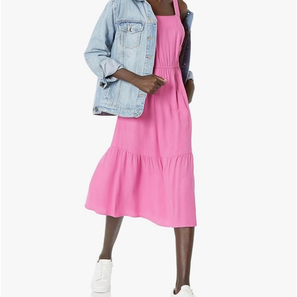 Amazon essential pink long summer dress - Picture 2 of 3